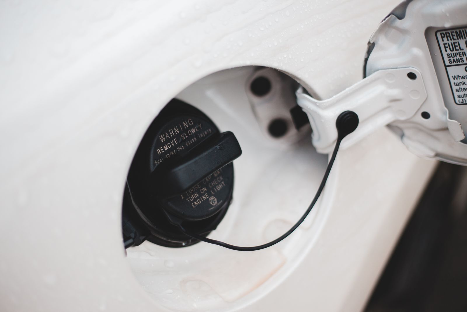 Tankklep van een auto